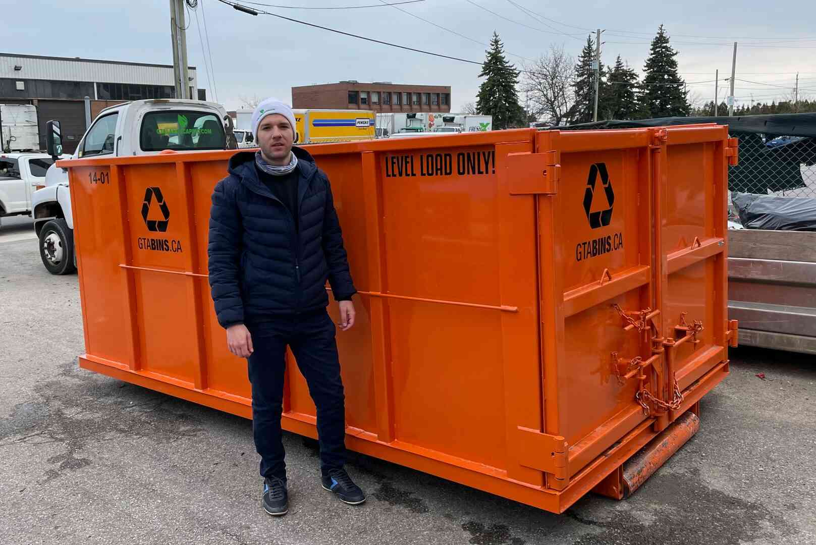Example of our disposal bin.