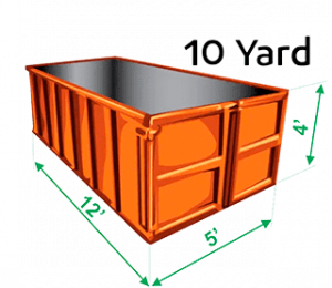 10 Yard Garbage bin.