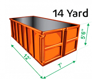 14 Yard Dumpster Bin.