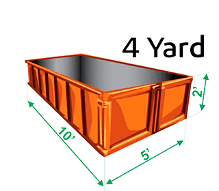 4 Yard Mini Bin in GTA.